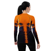 Close-up of SurArt 79 Rash Guard's sun-protective and stylish fabric